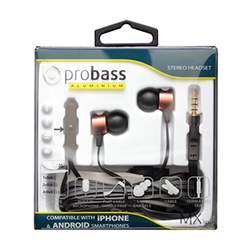 Наушники-вкладыши Probass MX201 с гарнитурой - фото 9418