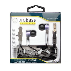 Наушники-вкладыши Probass MX201 с гарнитурой - фото 9426