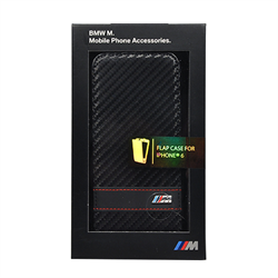 Чехол-флип BMW для iPhone 6/6s M-Collection Flip Carbon - фото 9506