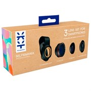 Объектив-линза Mixberry набор 3в1 (Цвет: Чёрный)