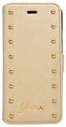 Чехол-книжка Guess для iPhone 6/6s plus Studded Booktype Cream (Цвет: Бежевый)