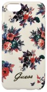 Чехол-накладка Guess для iPhone 6/6S BLOSSOM Hard TPU White (Цвет: Белый)