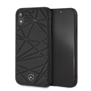 Чехол-Накладка Mercedes iPhone XR Twister Hard Leather, "Black" (MEPERHCI61QGLBK)