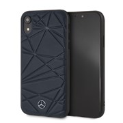 Чехол-Накладка Mercedes iPhone XR Twister Hard Leather, "Blue" (MEPERHCI61QGLNA)