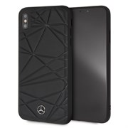 Чехол-Накладка Mercedes iPhone XS Max Twister Hard Leather, "Black" (MEPERHCI65QGLBK)