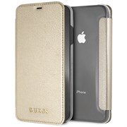 Чехол-Книжка Guess iPhone XS Max Iridescent Booktype, "Gold" (GUFLBKI65IGLTGO)