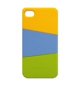 Пластиковый чехол Verus Triplex Case (orange/blue/green) для iphone 4 / 4s