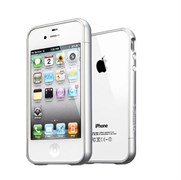 Бампер SGP Case Linear EX Meteor Satin Silver для iPhone 4/4S 