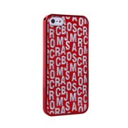 Пластиковый дизайн чехол-накладка Marc Jacobs Red для iPhone 5