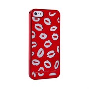 Пластиковый дизайн чехол-накладка Marc Jacobs Kisses Red для iPhone 5
