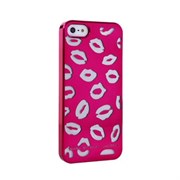 Пластиковый дизайн чехол-накладка Marc Jacobs Kisses Purple для iPhone 5