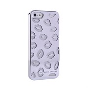 Пластиковый дизайн чехол-накладка Marc Jacobs Kisses Silver для iPhone 5