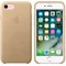 Оригинальный кожаный чехол-накладка Apple для iPhone 7/8, цвет «миндальный» (MMY72ZM/A) - фото 16284