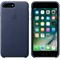 Оригинальный кожаный чехол-накладка Apple для iPhone 7 Plus/8 Plus, цвет «тёмно-синий» (MMYG2ZM/A) - фото 17788