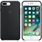 Оригинальный силиконовый чехол-накладка Apple для iPhone 7 Plus/8 Plus, цвет «чёрный цвет»  (MMQR2ZM/A) - фото 17891