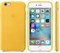 Оригинальный кожаный чехол-накладка Apple для iPhone 6/6s цвет «весенняя мимоза» (MMM22ZM/A) - фото 19483