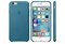 Оригинальный кожаный чехол-накладка Apple для iPhone 6/6s цвет «Океанская синева» (MM4G2ZM/A) - фото 19719