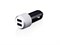Адаптер питания автомобильный Just Mobile Highway с двумя USB, 2.4 (цвет черный/серый) - фото 22791