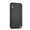 Чехол-Накладка BMW iPhone XR M-Collection Carbon inspiration Hard PU, "Black" (BMHCI61CAPNBK) - фото 24806