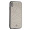 Чехол-Накладка Mercedes iPhone XS Max Twister Hard Leather, "Grey" (MEPERHCI65QGLGR) - фото 25272