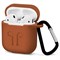 Чехол для AirPods силиконовый с карабином, Оранжевый - фото 25389