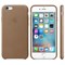 Оригинальный кожаный чехол-накладка Apple для iPhone 6/6s цвет «коричневый» (MKXR2ZM/A) - фото 7822